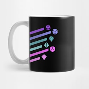 Vaporwave Dice Set Tabletop RPG Mug